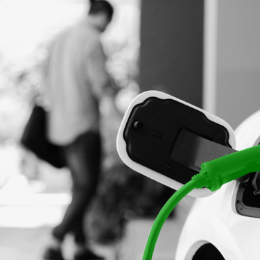 Rapid charger installed at home allows new luxury EV is able to be recharged